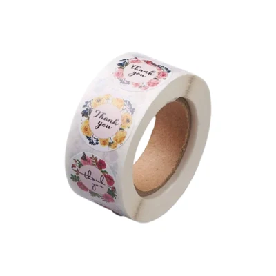  Design etichetta adesiva in carta grazie a forma rotonda personalizzata UniPack Stampa di etichette adesive impermeabili