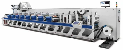  Macchina per la stampa e la finitura di etichette con pellicola termoretraibile rotativa
