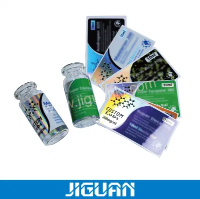  Etichette per fiale mediche Hologram da 10 ml dal design libero personalizzato