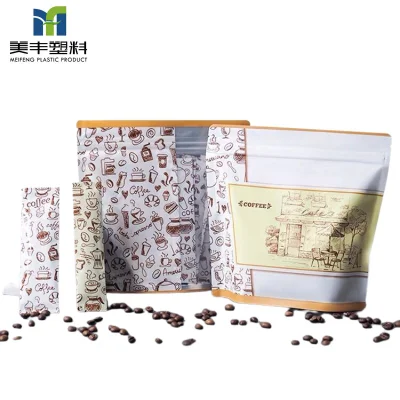  Borsa in plastica ecologica con etichetta personalizzata DOYPACK e frullatore a immersione con supporto Confezione di bastoncino da caffè macinato