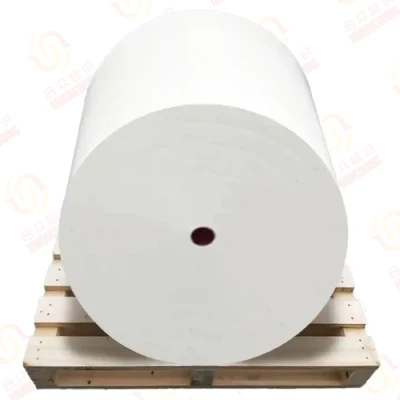  Stampa flessografica Jumbo Rolls Sticker di carta Cast-Coated per imballaggio etichette Etichette autoadesive in rotolo di carta