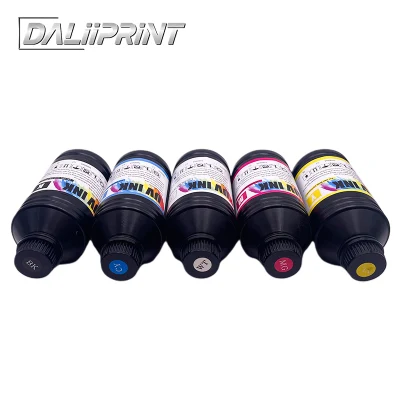  Inchiostro UV induribile LED a indurimento rapido per DX5 Dx7 Tx800 Testina di stampa XP600 macchina da stampa a parete inchiostri UV Inkjet