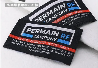 Taglio laser Abbigliamento personalizzato Tags tessuti privati camicia stampata Etichetta abbigliamento