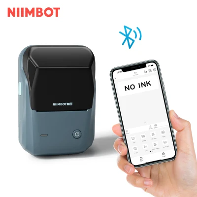  Mini stampante termica portatile per etichette Niimbot B1 adesivo multifunzione autoadesivo Etichettatrice per etichette per abiti da ufficio Tag