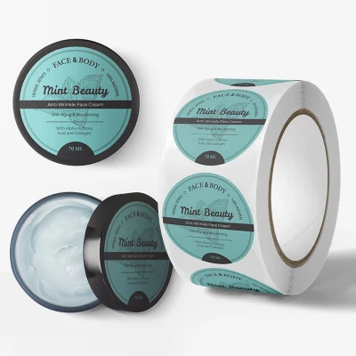 Etichette adesive in vinile adesivo cosmetico per prodotti Skincare