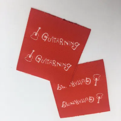  Etichette di seta tessute di High Grade China Damask con Logo