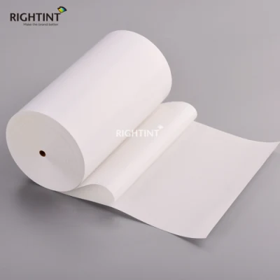 Liner in vetro bianco adesivo resistente rotolo jumbo per etichetta OEM Rightint