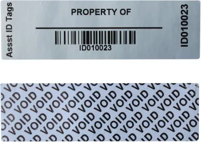  Etichetta vuota anticontraffazione personalizzata per la sicurezza degli imballaggi