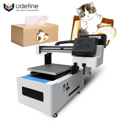  Udefine Inkjet Digital Label Rotary Printing Machine Multi Color CMYK+W+V. Stampante flatbed UV per grandi formati