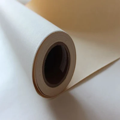  Rotoli di tela bianca per stampa a solvente eco-lucida in tela a getto d&prime;inchiostro in poliestere semi-lucida