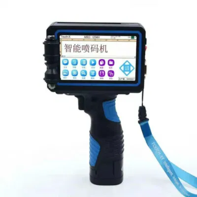  Stampante portatile a getto d&prime;inchiostro per logo/Data di scadenza/Codice lotto/numero di serie/etichetta/Codice a barre/QR Codice