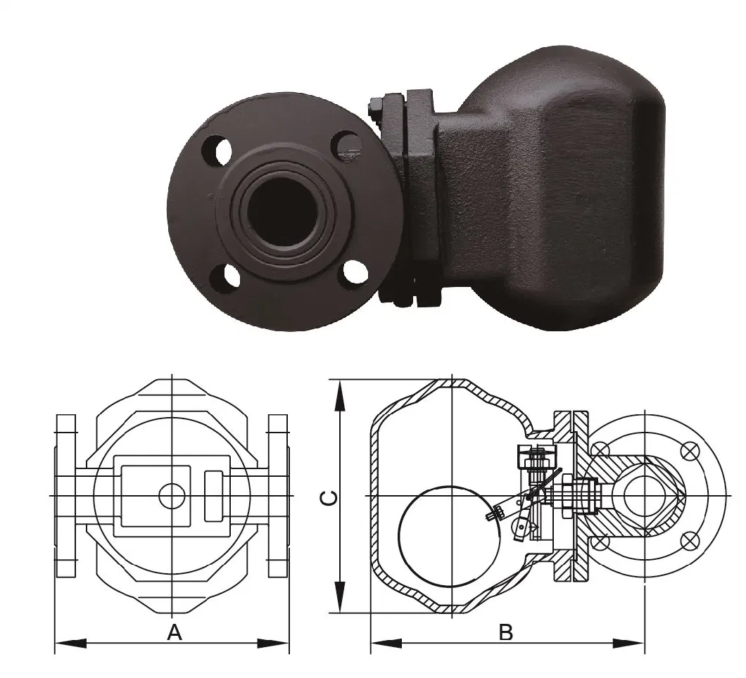 High Efficiency, Energy Saving and Large Displacement Flange Type Lever Ball Float Steam Trap for Steam Printing and Dyeing