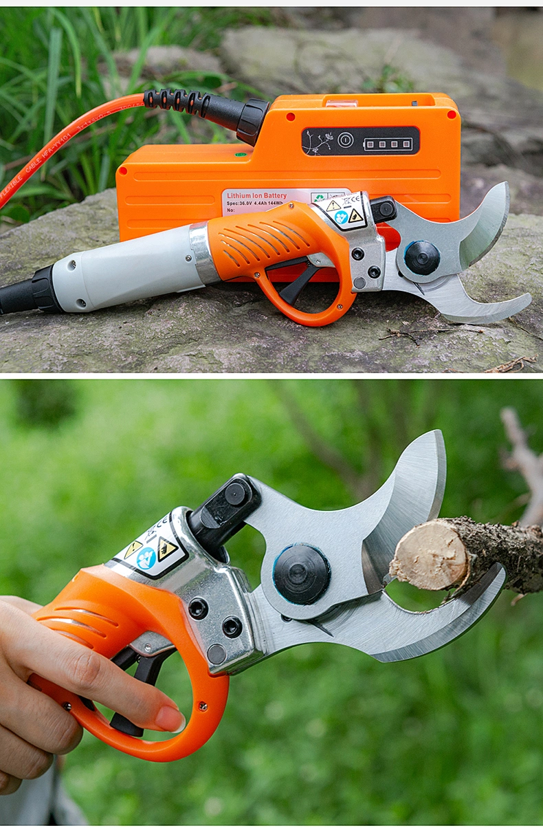 Chinese Garden Tools 50mm Cutting Diameter Electric Tree Scissors Pruning Shears