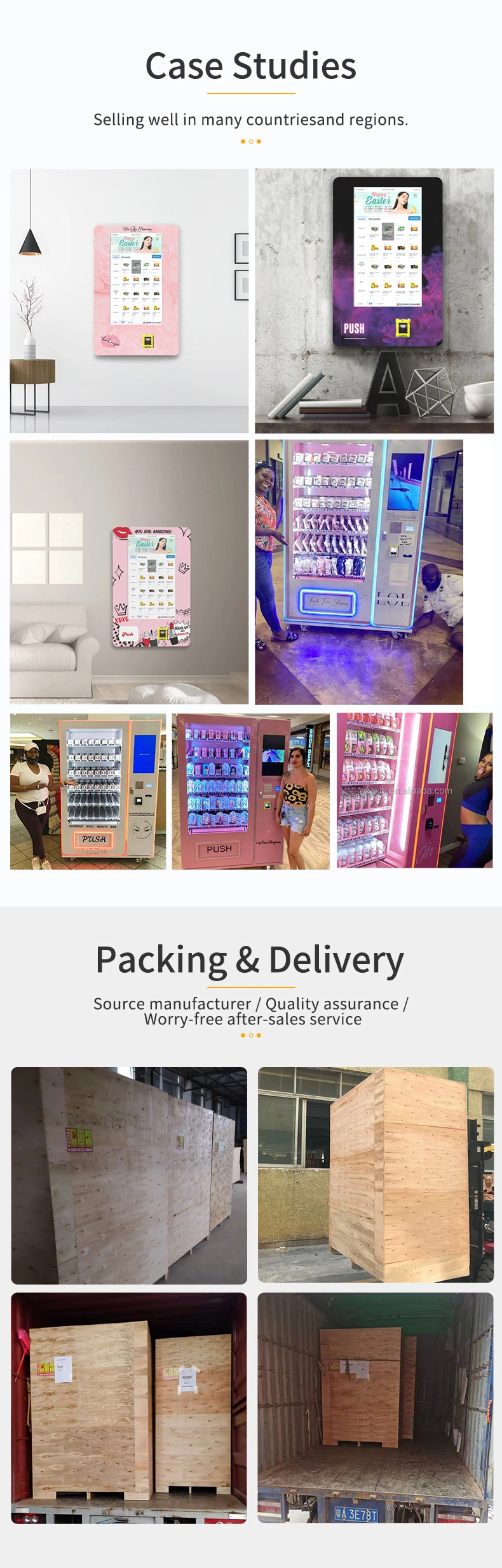 Hot Selling with Age Verification Vape E-Cigarette Vending Machine for USA Market