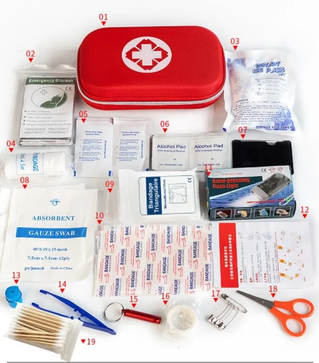 Brother Medical Office Car Kit Emergency Blanket First Aid Box with Factory Price