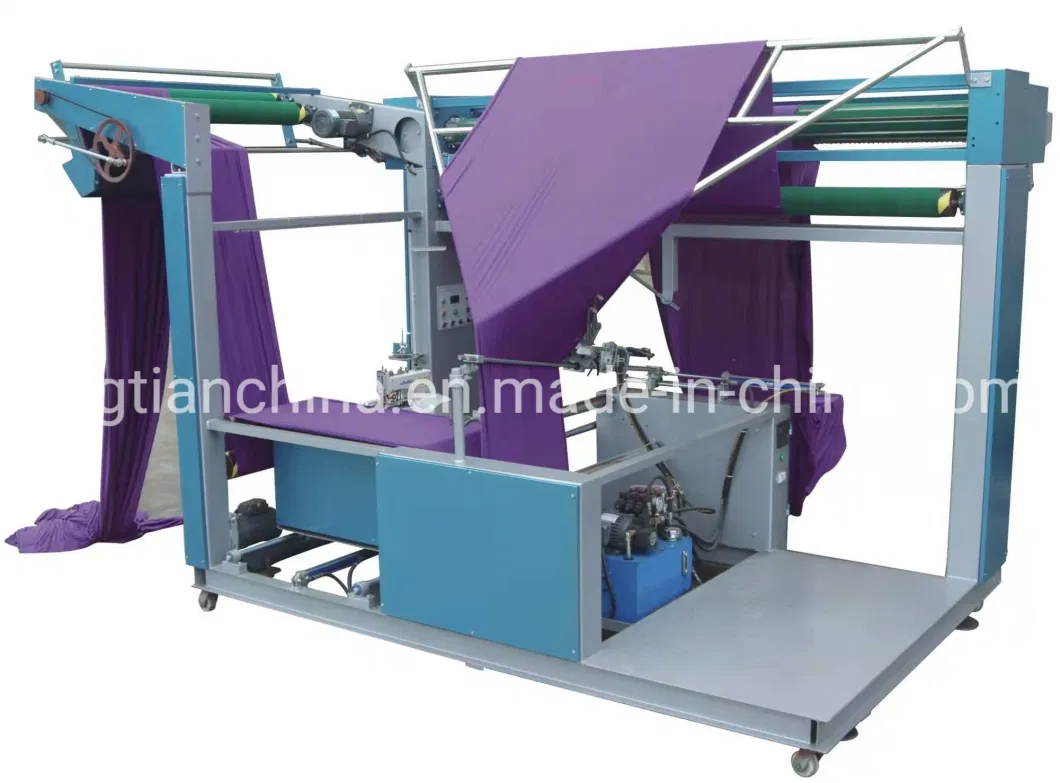 Automatic Knitted or Woven Fabric Edge Double Folding Machine