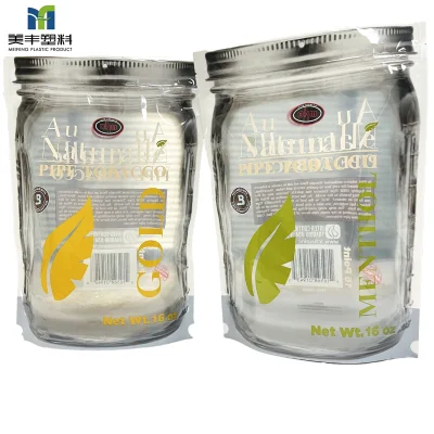  High Barrier Tobacco Cigarette Cigar Leaf Weeds Herbal Wraps Smell Proof Black Mylar Stand up Pouch Flexible Plastic Ziplock Packaging Bag