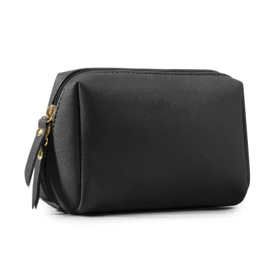  Portable Leather Travel Toiletry Makeup Bag