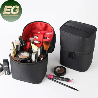 Sh2310 Vertical Makeup Brush Bags Organizer Toiletry Storage Waterproof Logo Bulk Travel Small Lipstick Packaging Wholesale Custom Nylon Cosmetic Bag