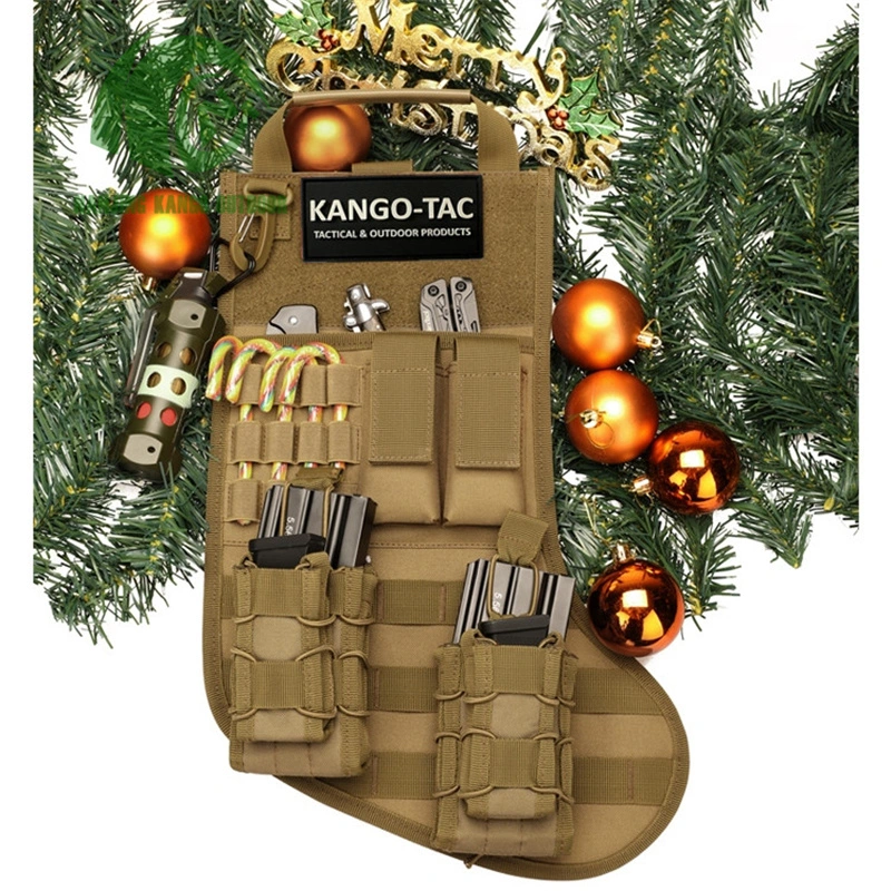 Christmas Stocking-Shaped Waterproof Magazine Pouch with Molle System