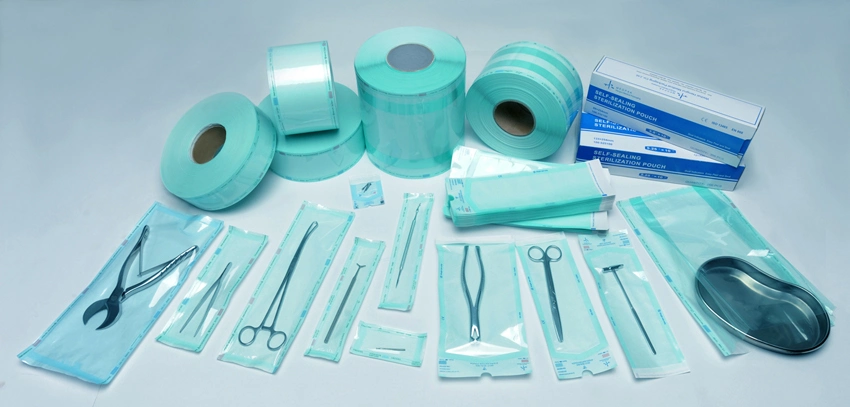 Medical Heat Seal Sterilization Roll Pouch for Plasma Sterilization in Hospital OEM