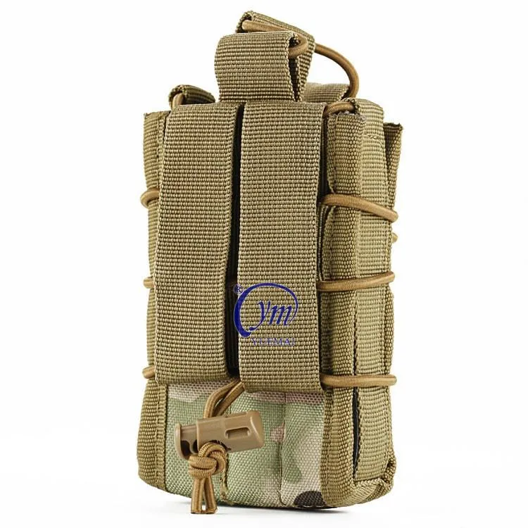 Yuemai Tactical Molle Double Layer Modular Magazine Pouch M4 Elastic Nylon Cartridge Clip Mag