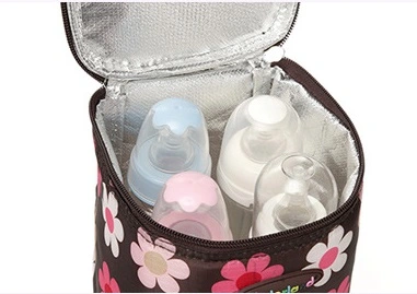 Portable Baby Bottle Bag Insulated Breastmilk Storage Bag Bottle Cooler Bag