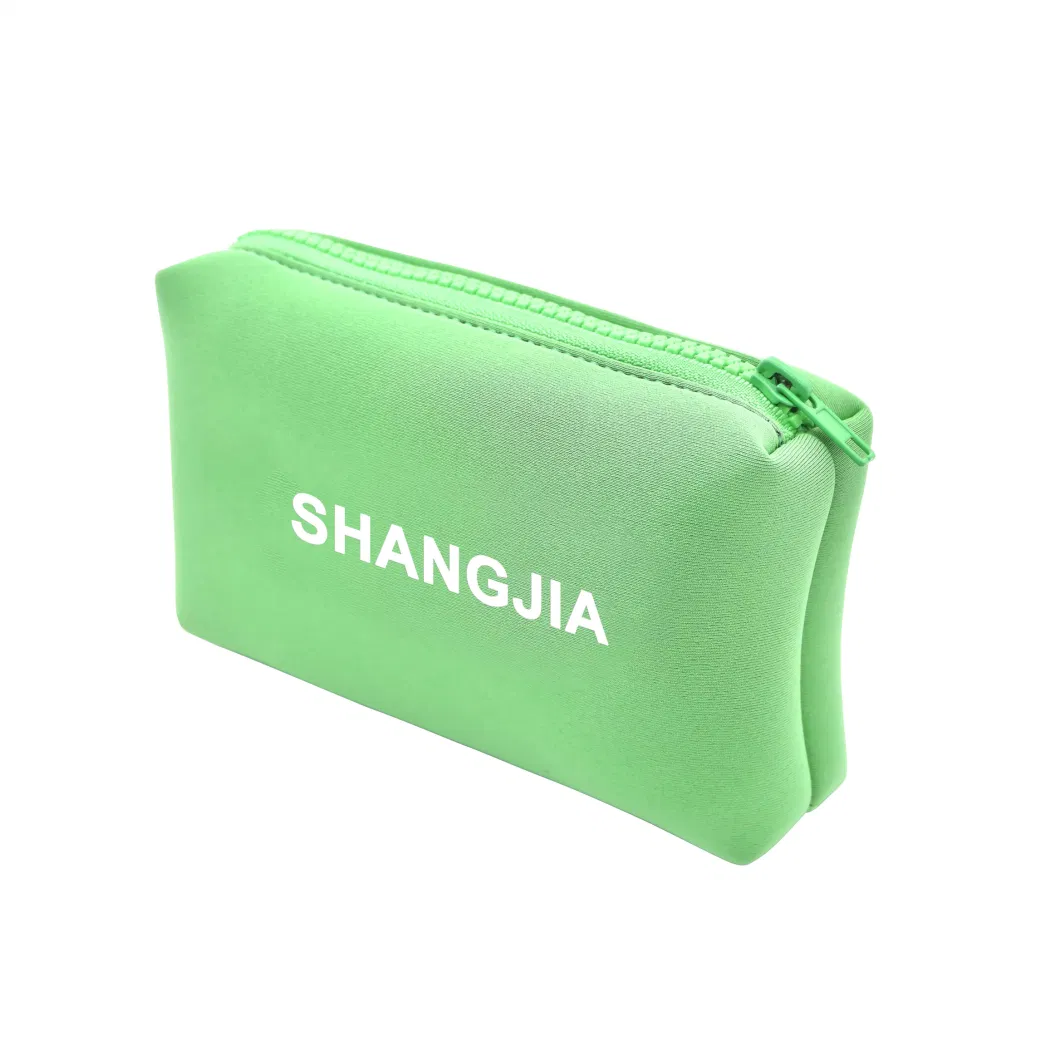 Whosale Small Custom Cosmetic Purse Case Neoprene Travel Mini Makeup Pouch