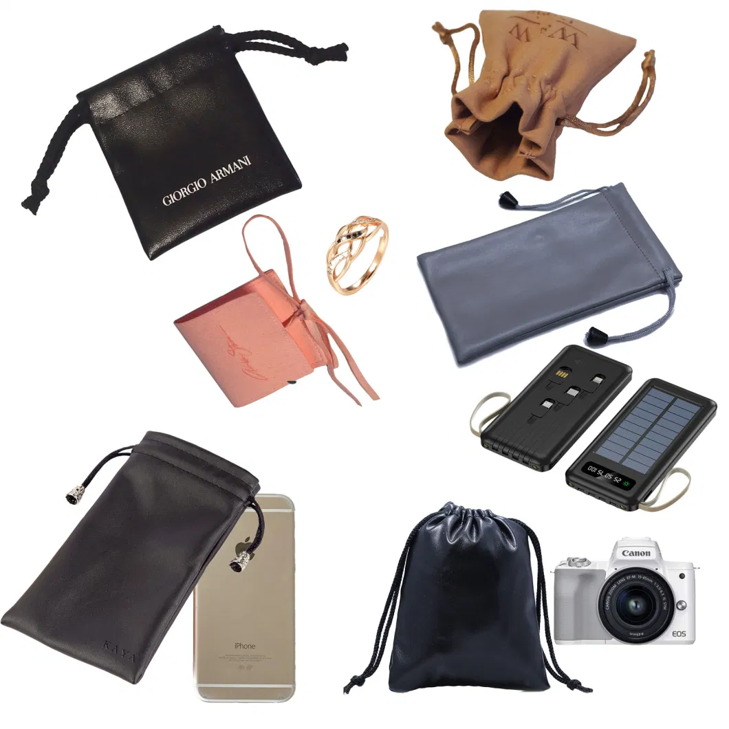 Excellent PU Leather Mobile Phone/Power Bank/Glasses Bags Pouch