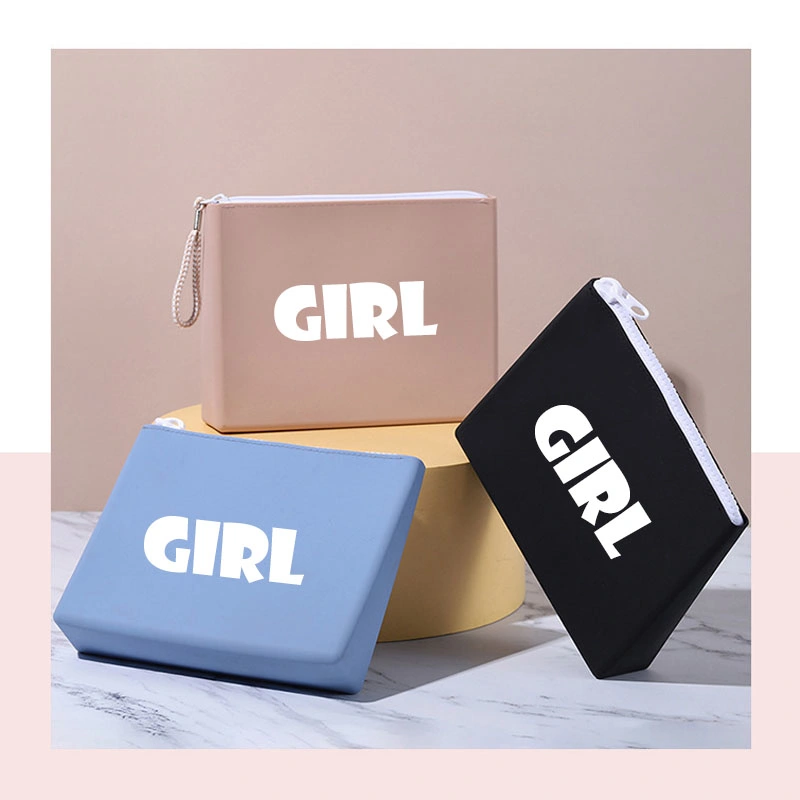 Lovely New Silicone Gel Pencil Case Coin Purse Bag Wallet Pouch Keychain Bag Storage Cosmetic Bag