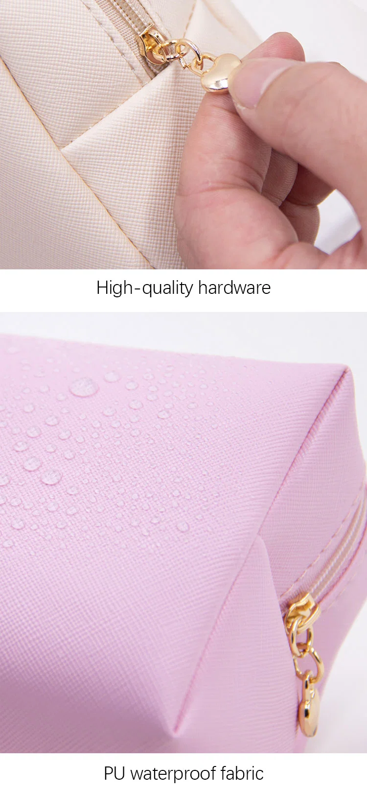 Designer Bags Waterproof PU Travel Makeup Bag Cosmetic Bag with Custom Logo