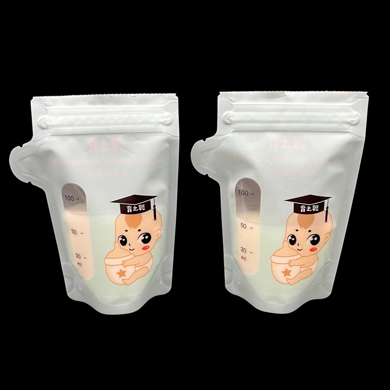 Sterilised Freeze Ziplock BPA-Freen No-Leak Baby Cooler Breastmilk Storage Bags with Zipper