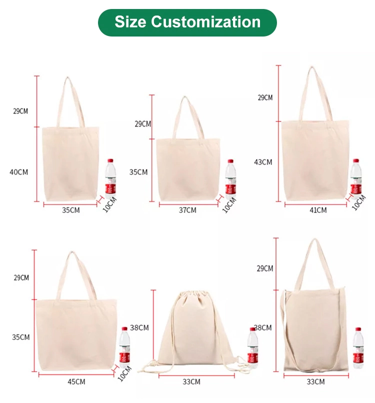 Customized School Cotton Canvas Tote Bag