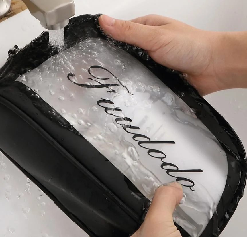 Clear PVC Wash Cosmetic Bag Women Travel Makeup Bag