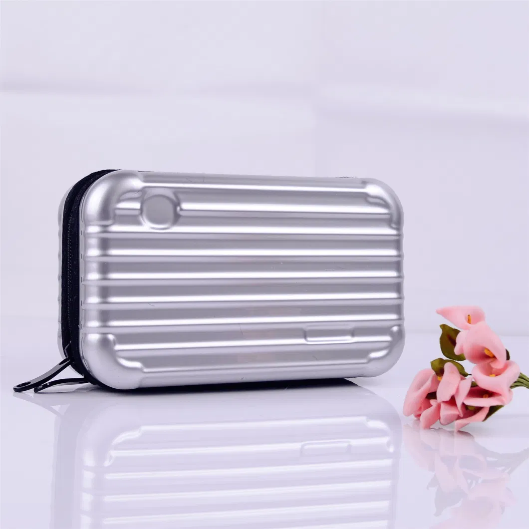 Fashion OEM Logo Hand Carry Cosmetic Bag Ladies Makeup Case