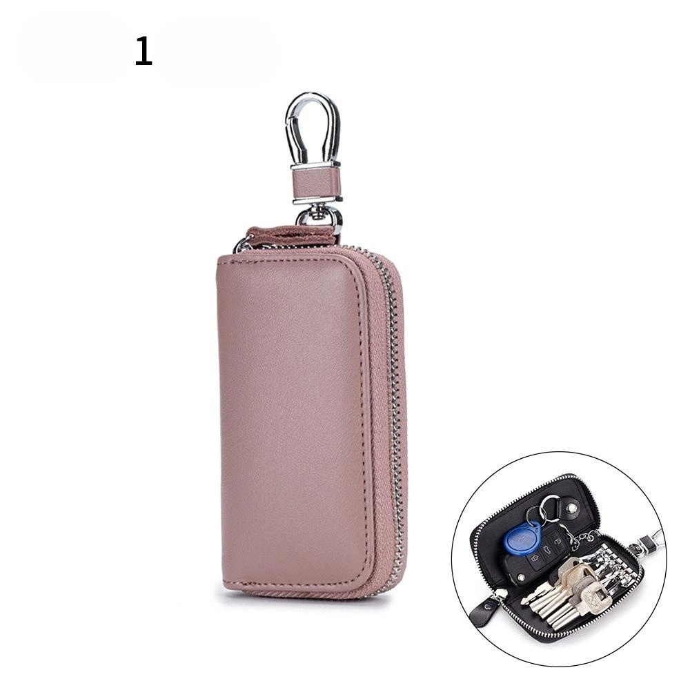 Leather Key Holder Wallet Pouch Gifts Him Her Men Women