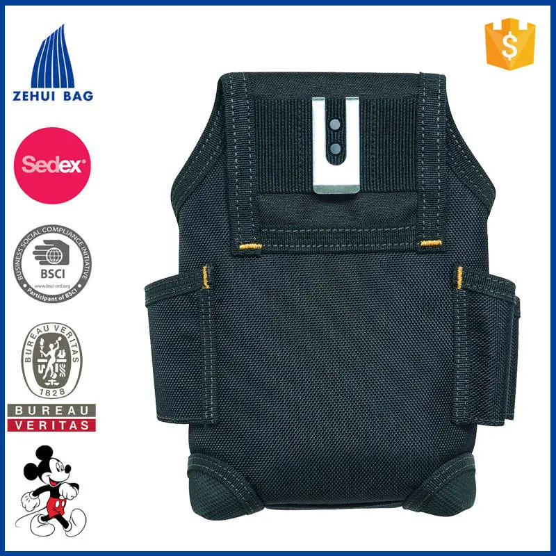 Free Sample Tools Bag Belt Waist Pocket Case Capacity Tool Bag Waist Pockets Electrician Tool Bag Organizer Carrying Pouch