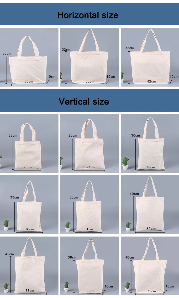 Wholesale High Quality Number Office Travel School Canvas Tote Bag