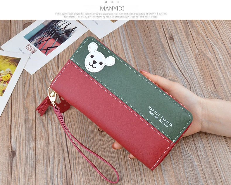 New fashion Pink Wallet Ladys&prime; Elegant Party Handbag High Quality Brand PU Coin Bag Pouch OEM