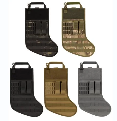 Military Style Molle Tactical Christmas Stocking Gift Carry Bag Storage Pouch