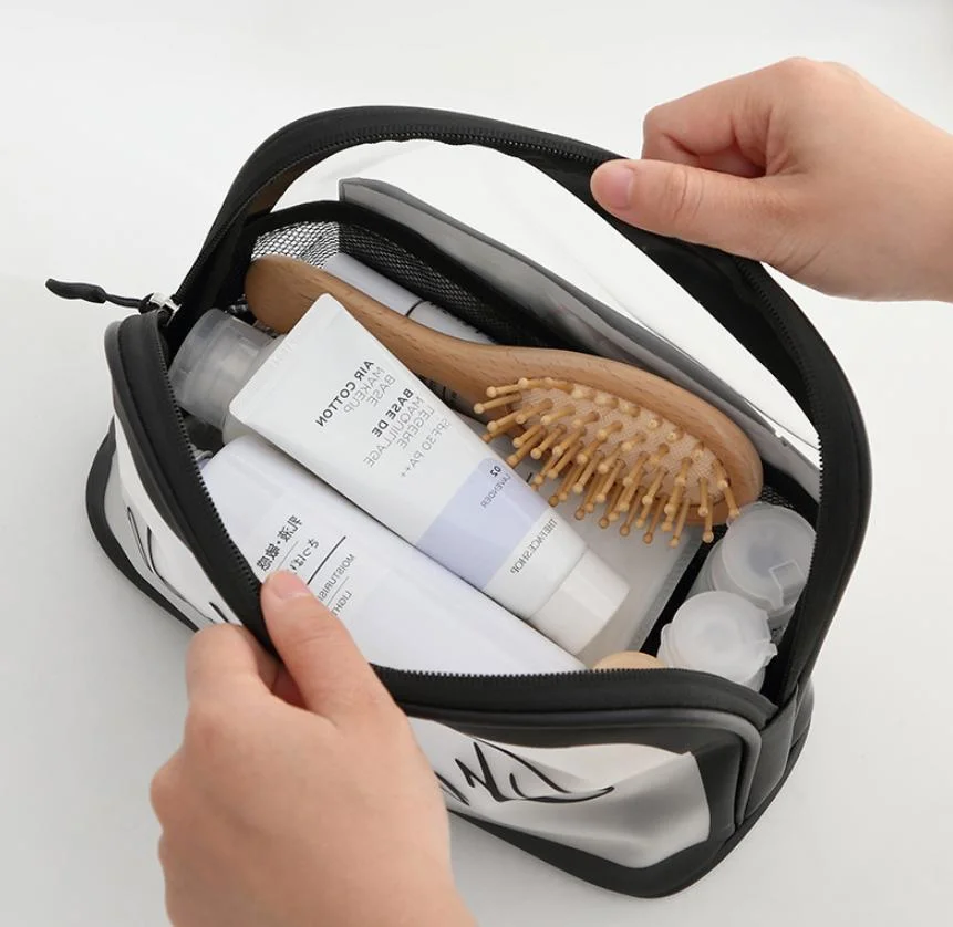 Clear PVC Wash Cosmetic Bag Women Travel Makeup Bag