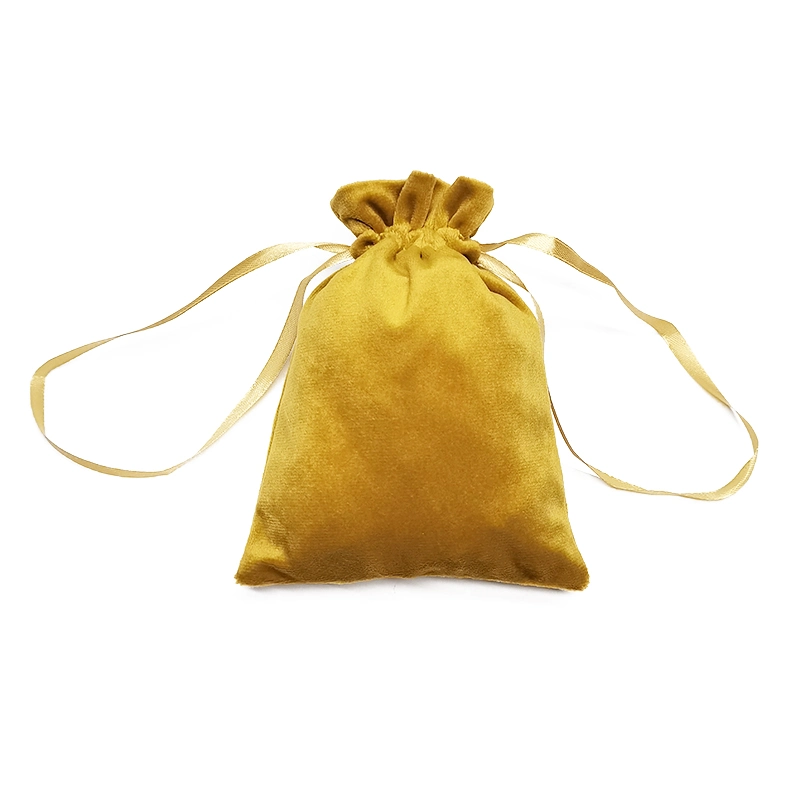 OEM Colorful Velvet Gift Storage Drawstring Bag Make-up Pouch