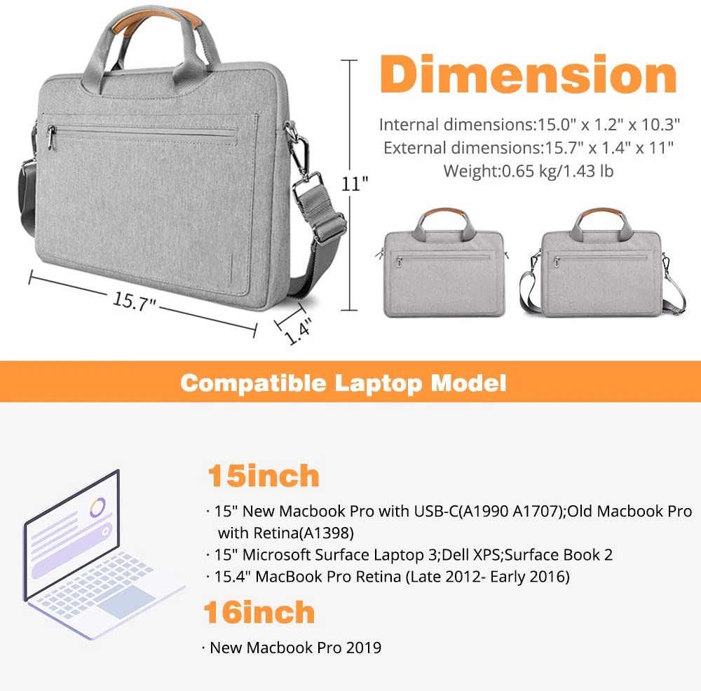 Laptop Carrying Case Laptop Shoulder Bag for 16-Inch Mac Book