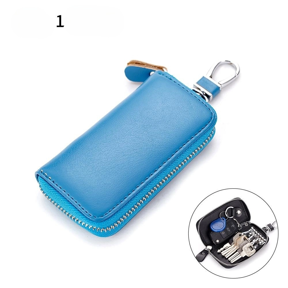 Leather Key Holder Wallet Pouch Gifts Him Her Men Women