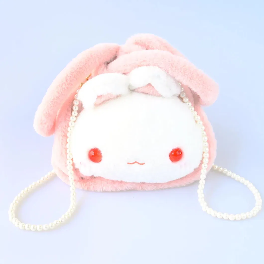 Factory Custom Plush Coin Purse Cute Plush Pouches Portable for Girls Bags