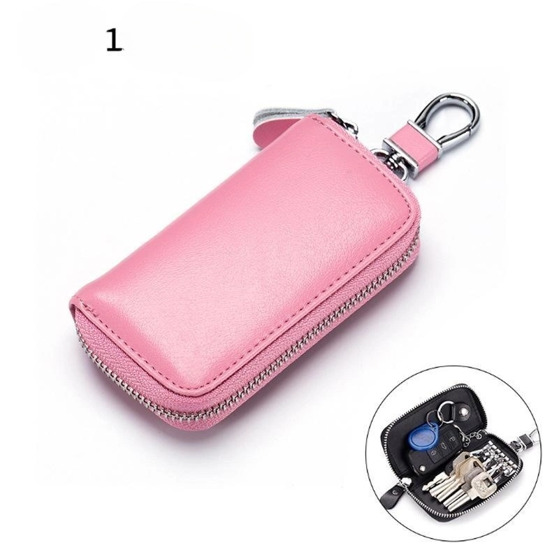 Leather Key Holder Wallet Pouch Gifts Him Her Men Women