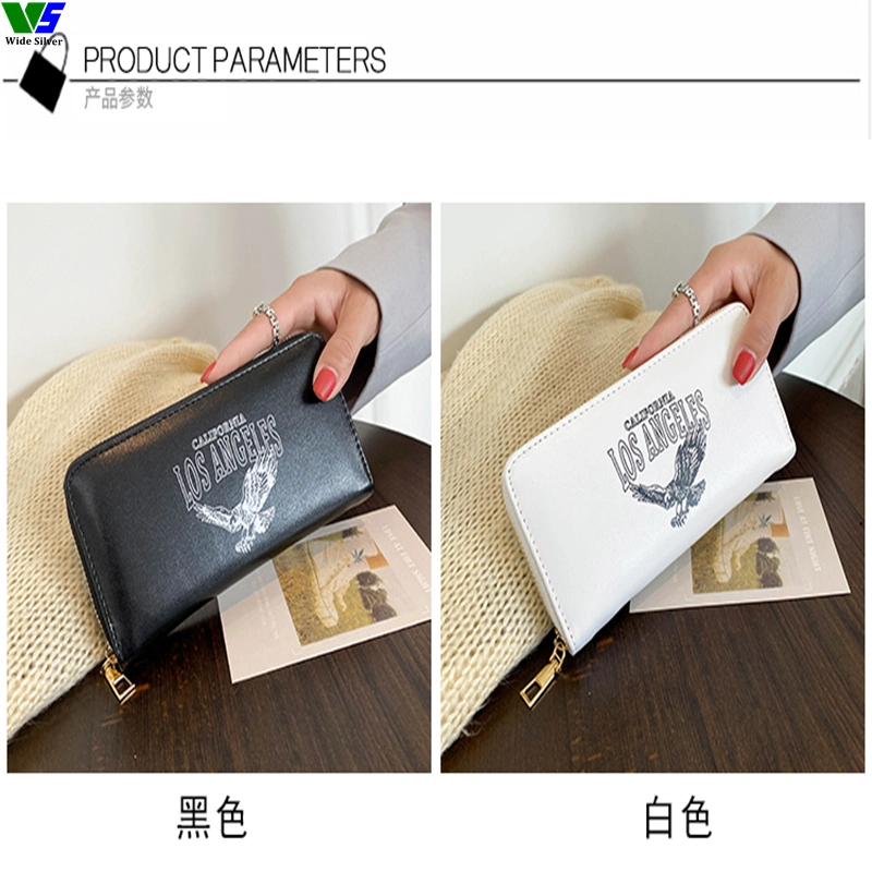 Wide Silver Wholesale Fashion Coin Pouch for Women Printed Eagle 2023