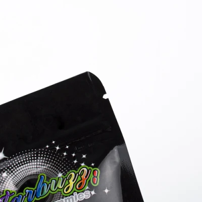 En el embalaje personalizado y de stock resellables Stand up Pouch de plástico, bolsas de Mylar con cierre de cremallera, de forma personalizada Bolsa de Mylar con ventana
