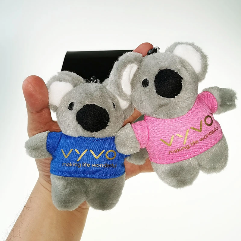 Customized Mascot Koala Toy Plush Keychain Bag Charm Gift