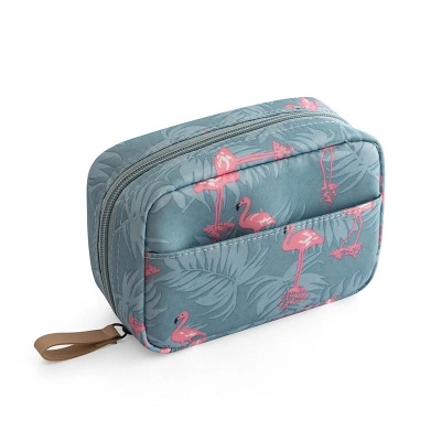 Customized Cheap Small Cosmetic Polyester Storage Bag Waterproof Portable Lady Cosmetic Bag